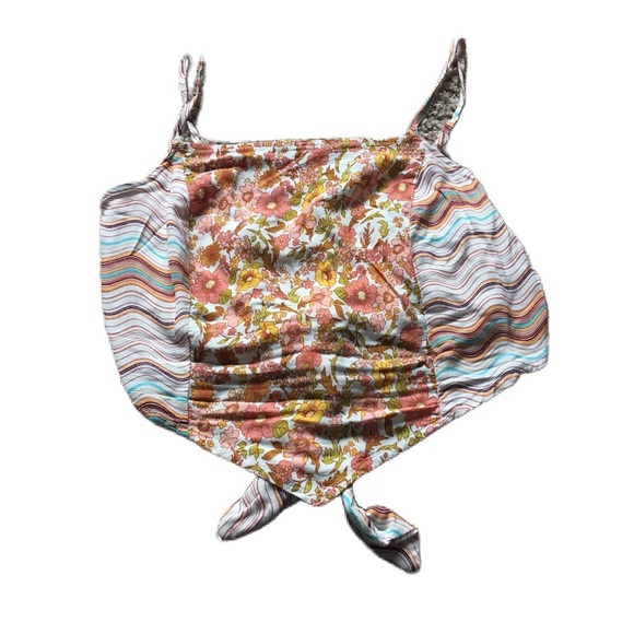 SO Tops - SO Junior’s Colorful Crop Tank Top Size M